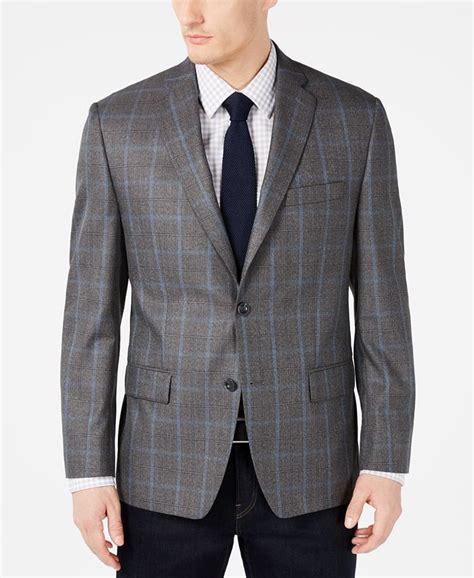 Michael Kors Textured Sport Coat, Grey 